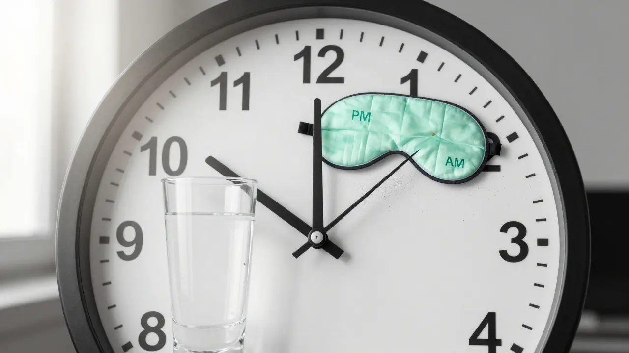 Hodiny s každodenními návyky pro zdravou kůži, špatné produkty se mění v prach.