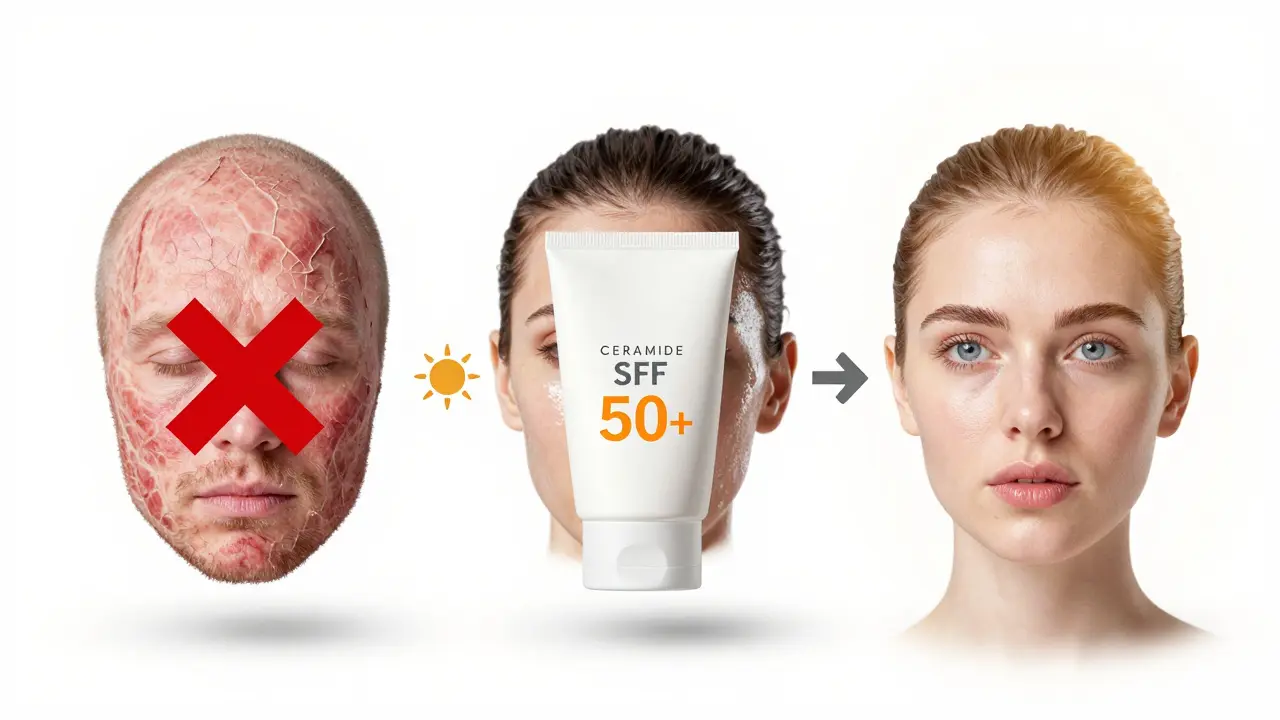 Vývoj pleti po peelingu: od podráždění přes ochranu k zdravému záření.