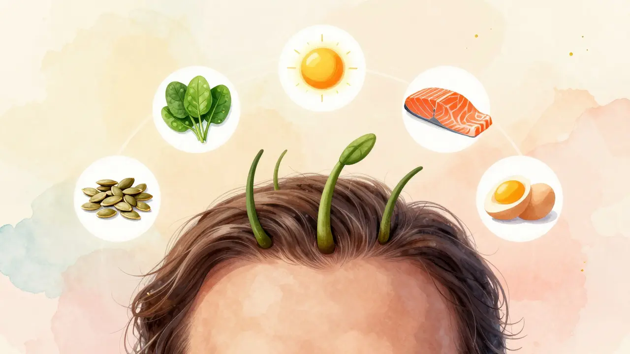 Kůže hlavy s růstovými folikuly a okolními výživovými prvky v vodové technice.