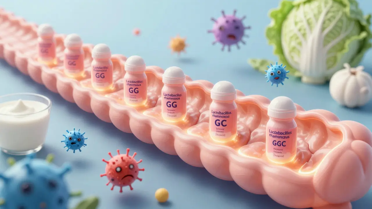 Laktobacily cestují trávicím traktem, odrazují škodlivé bakterie a žijí v přirozeném prostředí jogurtu a zelí.