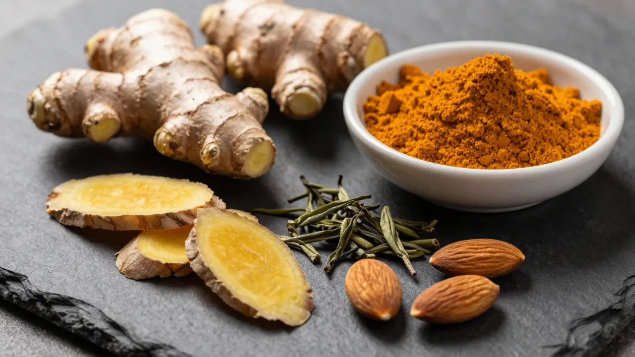 Zázvor, kurkuma a zelený čaj jako přirozené prostředky pro detoxikaci
