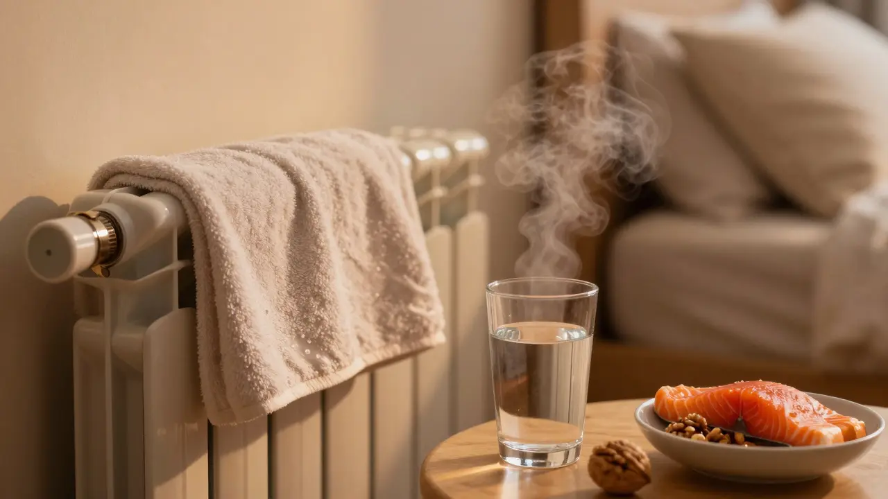Zvlhčovač vzduchu a hydratační jídlo