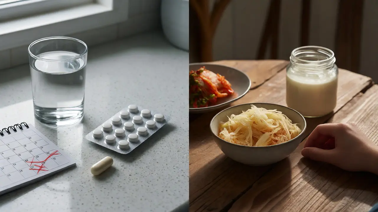 Kontrast mezi krátkodobým užíváním léků po antibiotikách a dlouhodobou dietní péčí